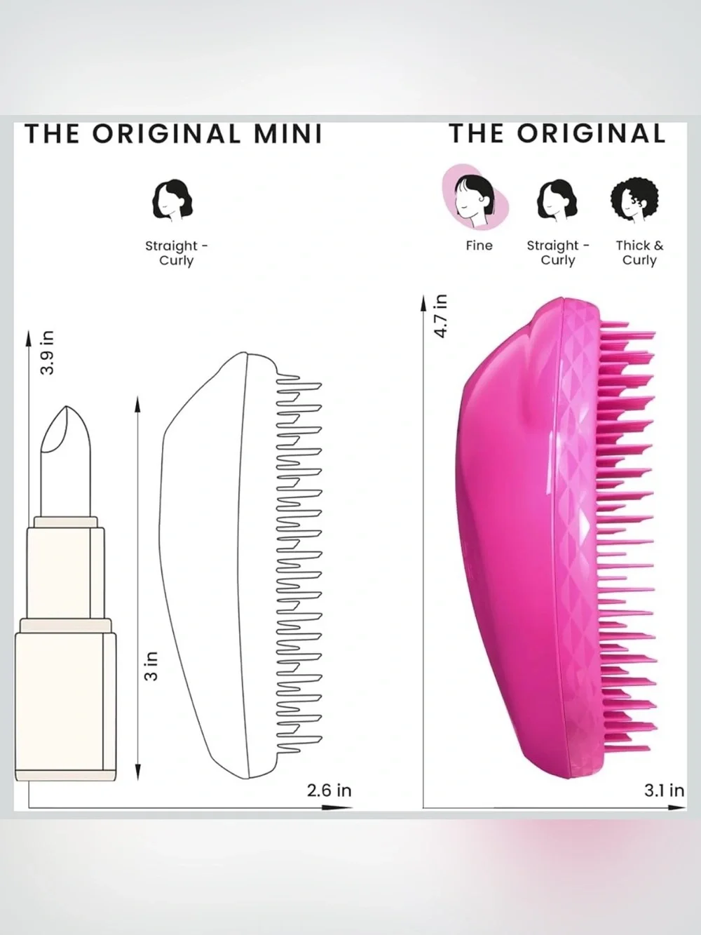 Tangle Teezer Professional Detangling Hairbrush — Purple